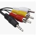 Шнуры Джек 3.5мм (4-pin)-3RCA