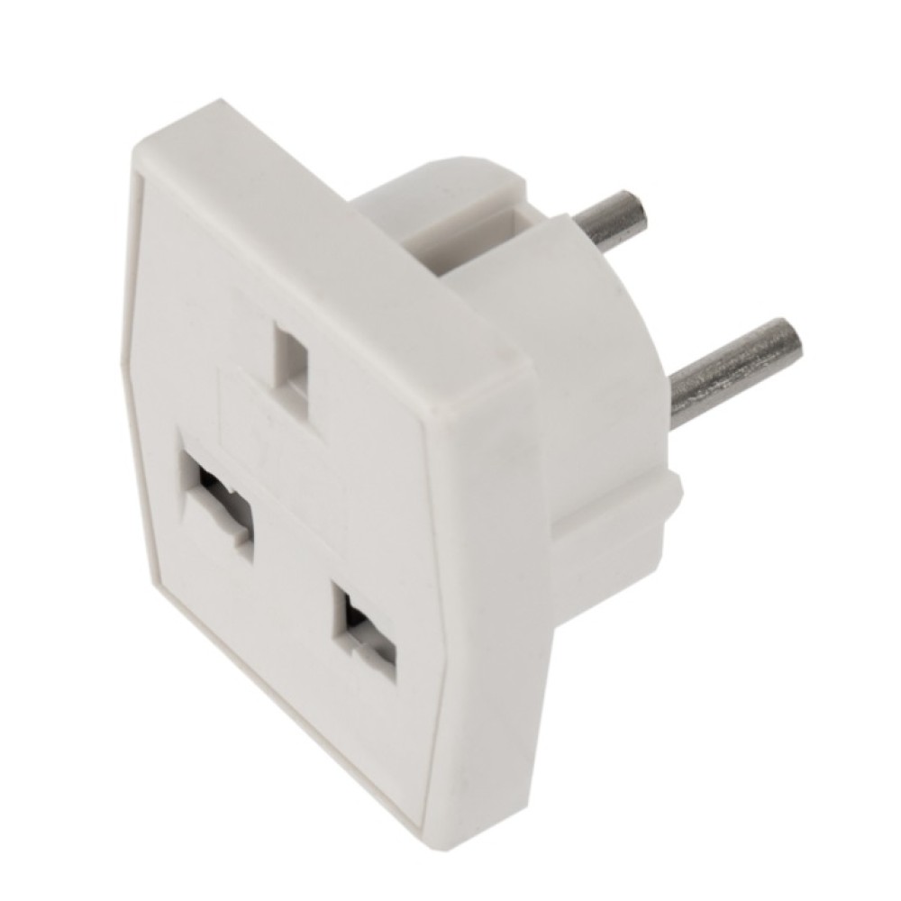 Переходник сетевой 3-конт. 7.5A Евро Переходник сетевой 3-конт. 7.5A Евро