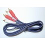 Шнур"2RCA-2RCA" blue  OD 4.0 1.5M