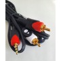 Шнур "Джек 3.5мм-2RCA" OD 3.6 (1.5м)