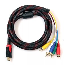 Шнур"HDMI-5RCA" феррит 1.5m