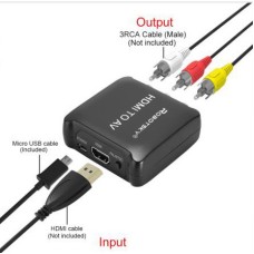 HDMI конвертер HDMI=>RCA+шнур питания