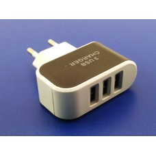 СЗУ 220В 3xUSB 5V 2.1A+2.1A (D12)