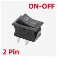 Кнопка KCD1 3A*250VAC 2-Pin (Чёрная)