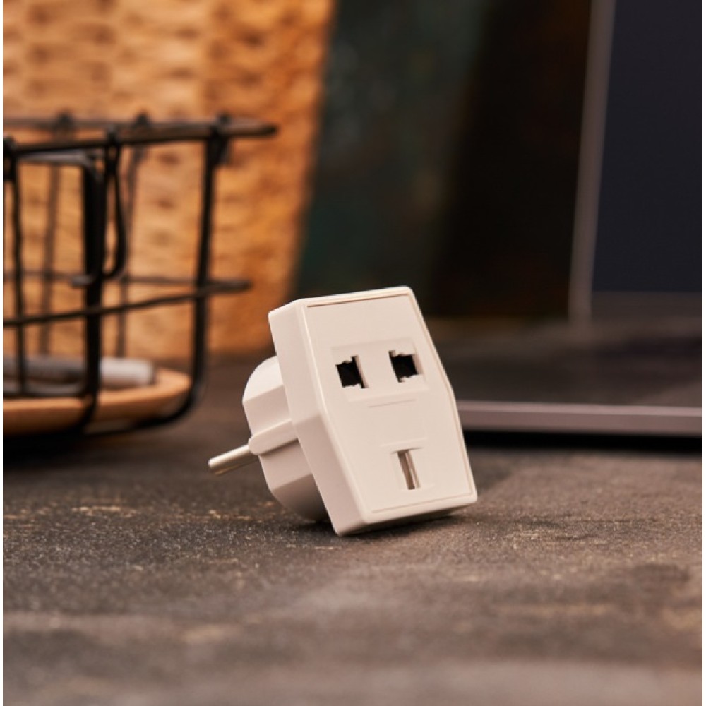 Переходник сетевой 3-конт 16А (Медь) Переходник сетевой 3-конт 16А (Медь)