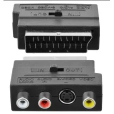 Переходник SCART-3RCA+SVHS  <IN/OUT>